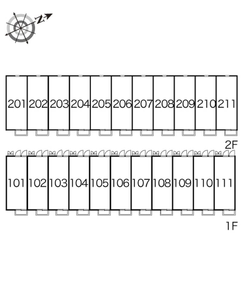 レオパレスアンビシャス 間取配置図