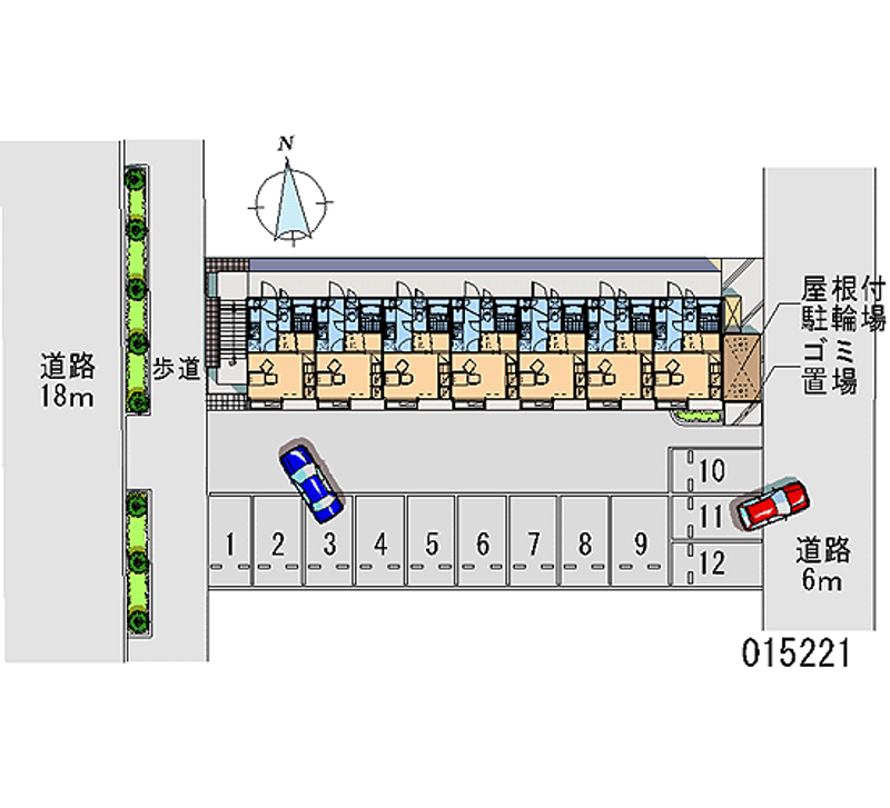 レオパレスタキオン 月極駐車場