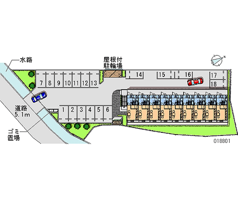 レオパレス興弐番館 月極駐車場