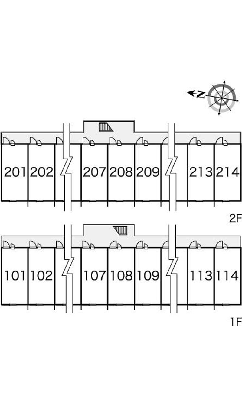 レオパレスすなた 間取配置図