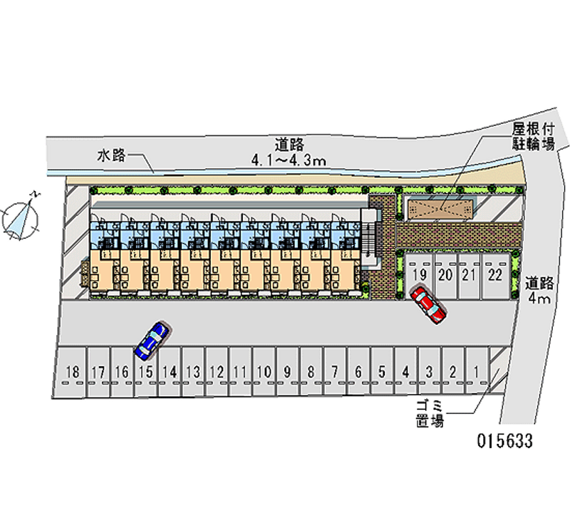 レオパレスハーモニー八田 月極駐車場