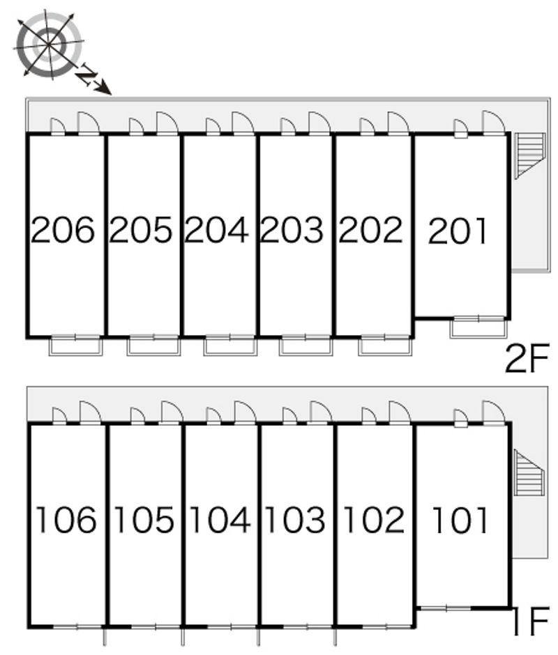 レオパレスソフィー 間取配置図