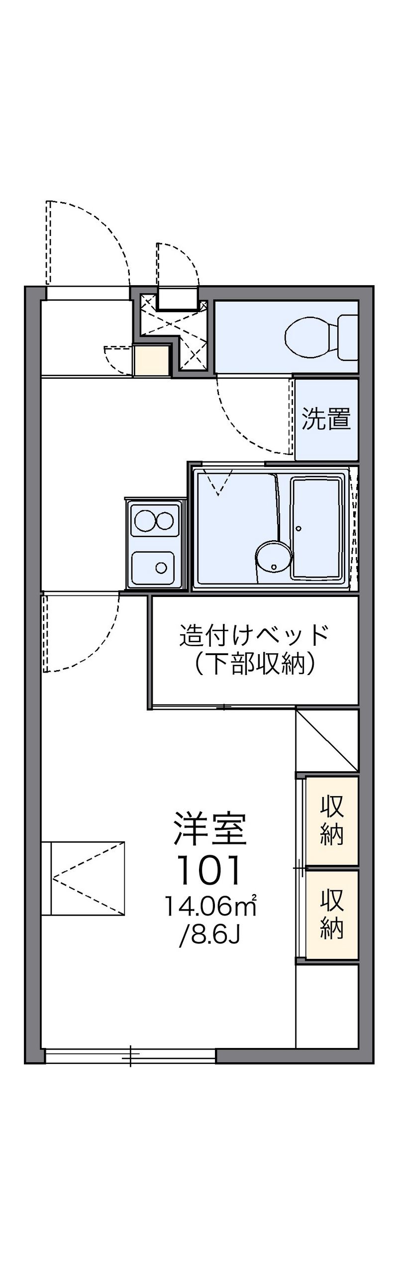 レオパレスＳＡＩＫＡＷＡ 間取図