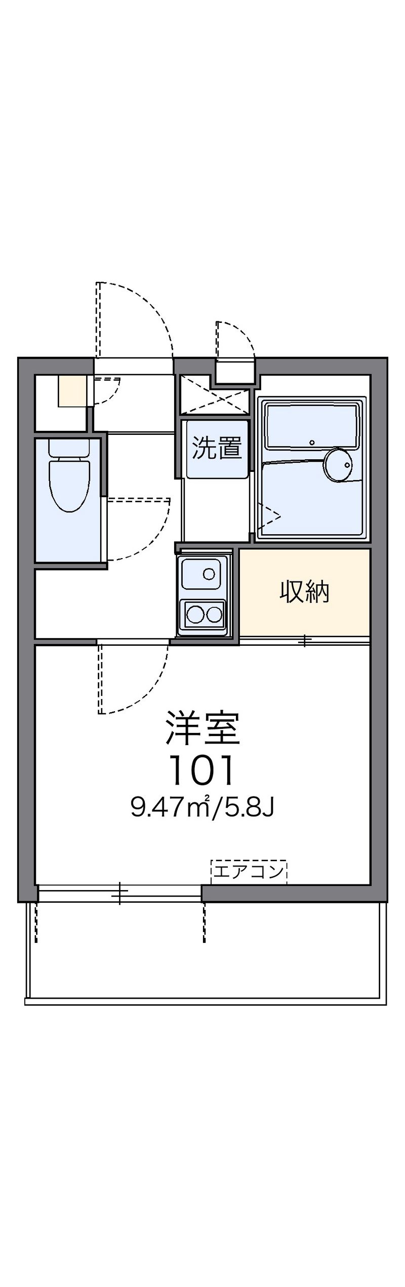 レオパレスＳＫＹ　ｉ 間取図