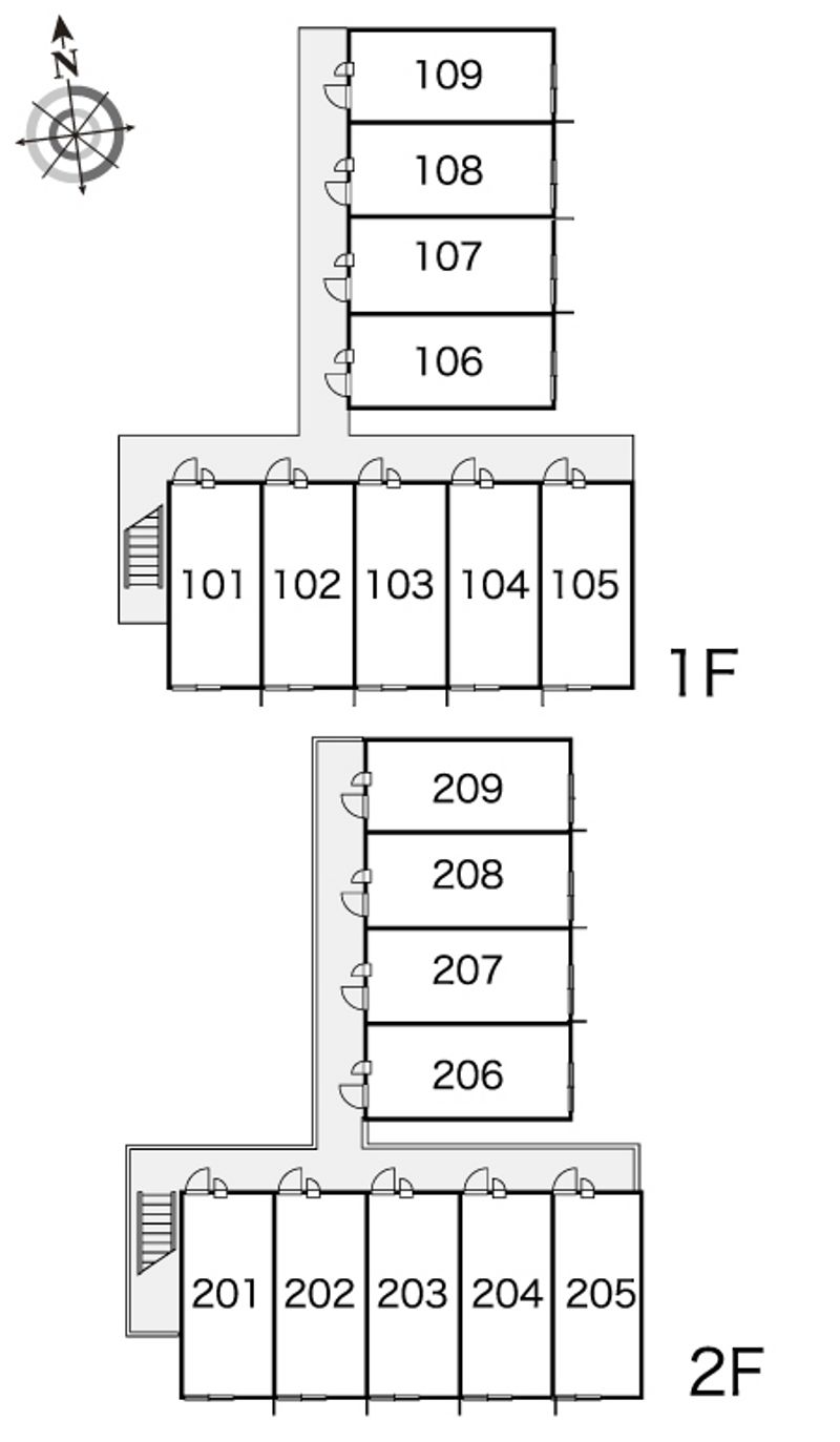 レオパレスプロスペリテＡ 間取配置図