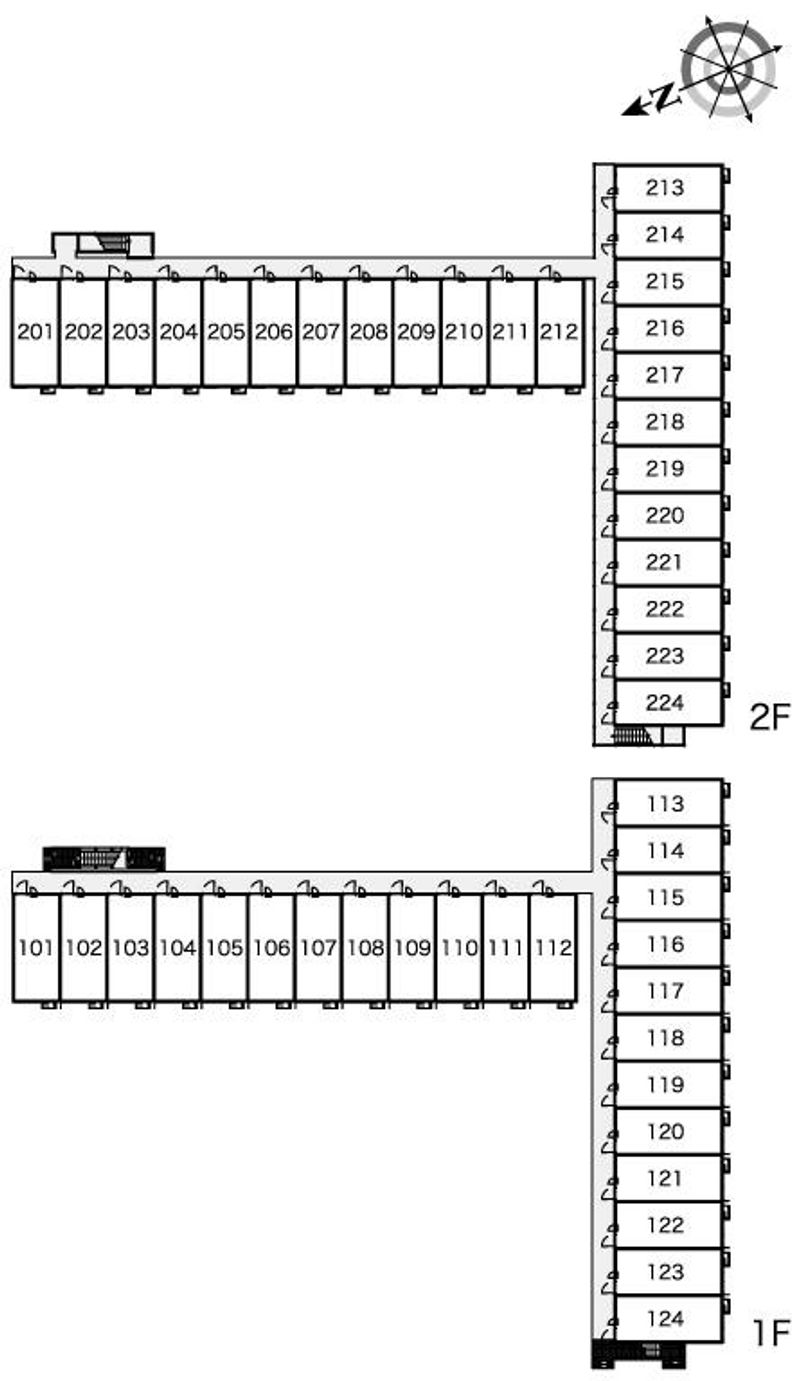レオパレスジョルディン　天橋立 間取配置図