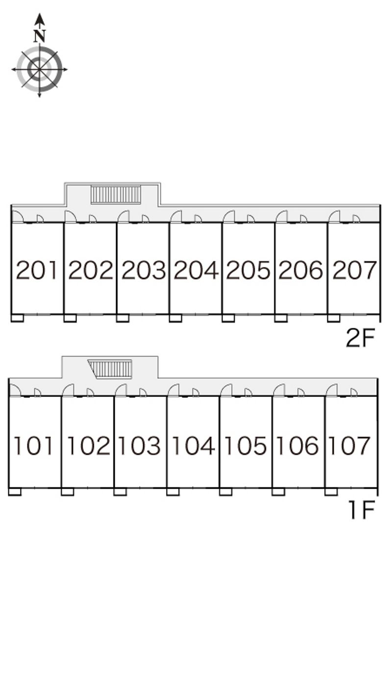 レオパレスコウジィーコート 間取配置図