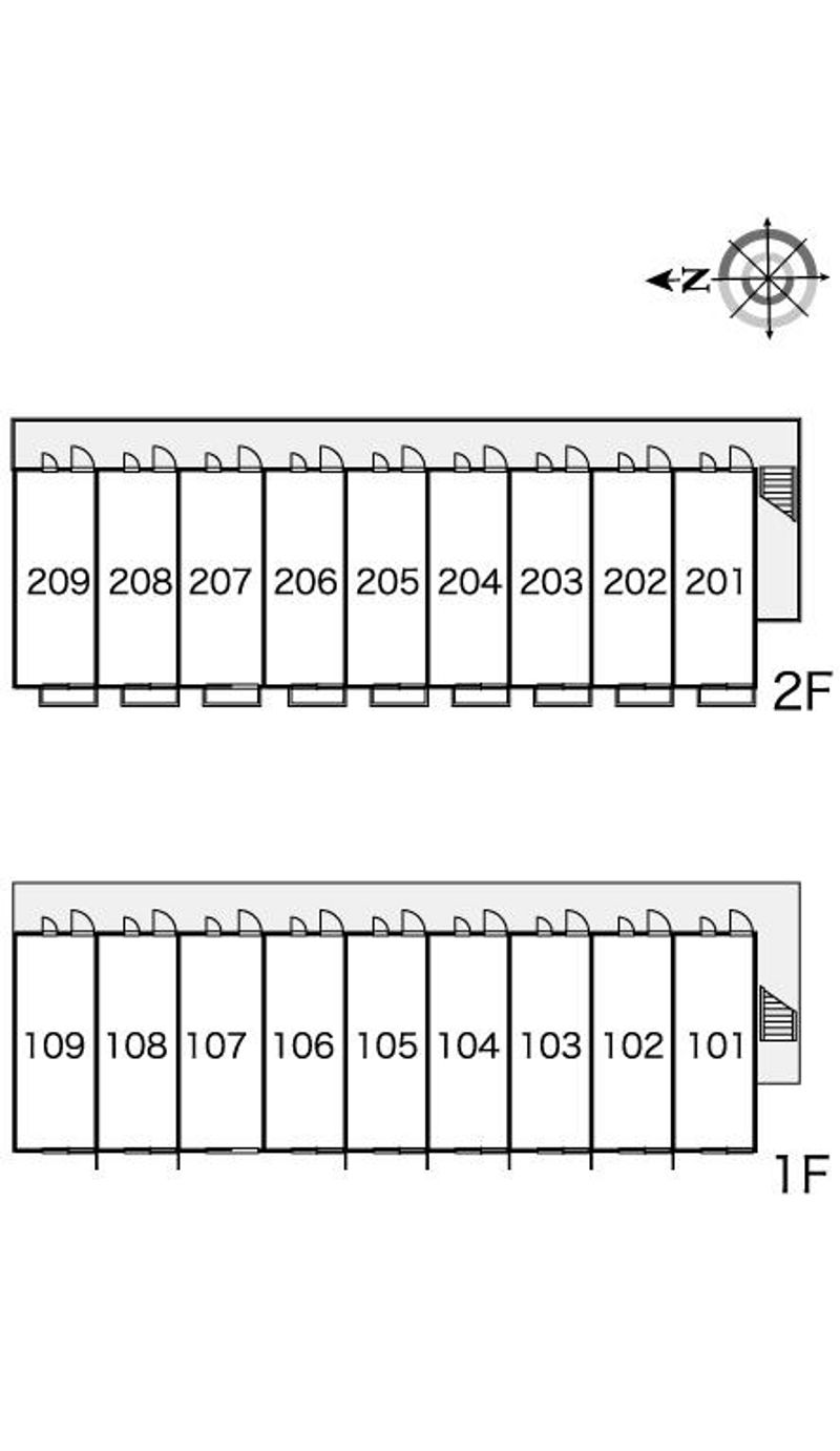 レオパレス佐井寺 間取り配置図