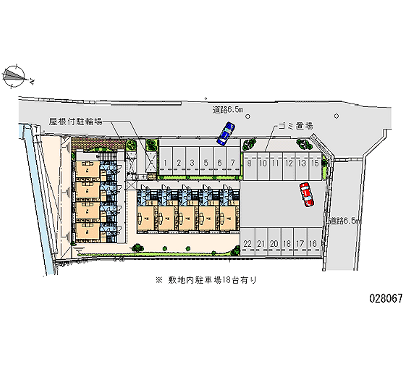 28067 Monthly parking lot