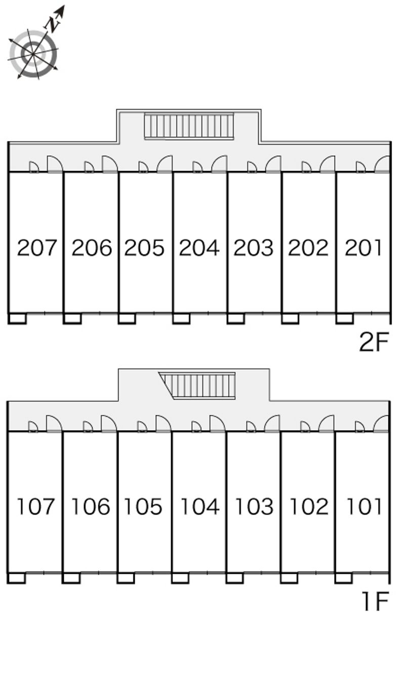レオパレス清水坂 間取配置図