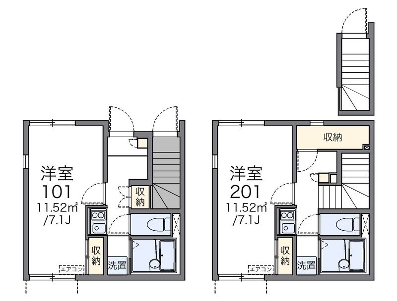 レオネクスト昭徳Ⅲ 間取図