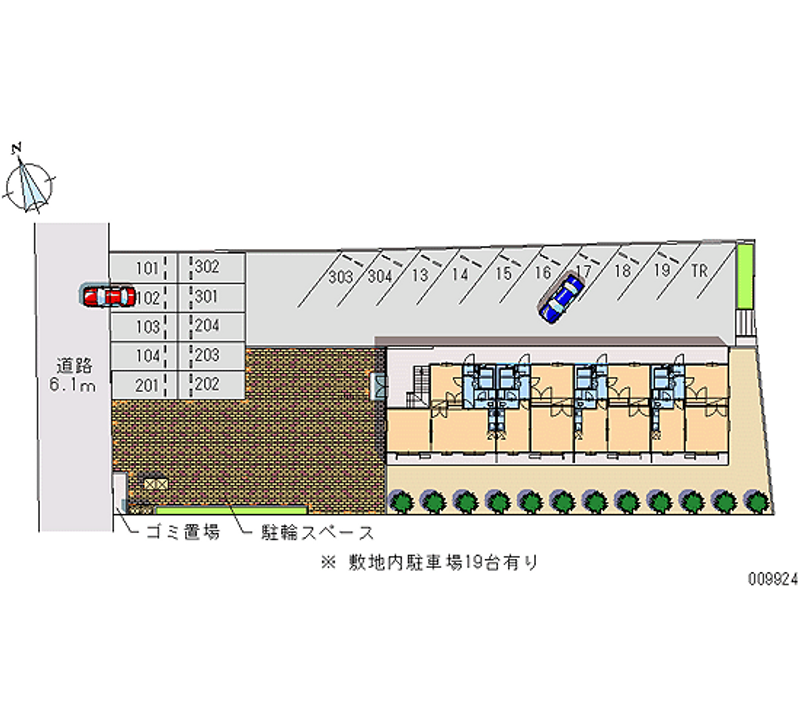 レオパレスアスンシオン 月極駐車場