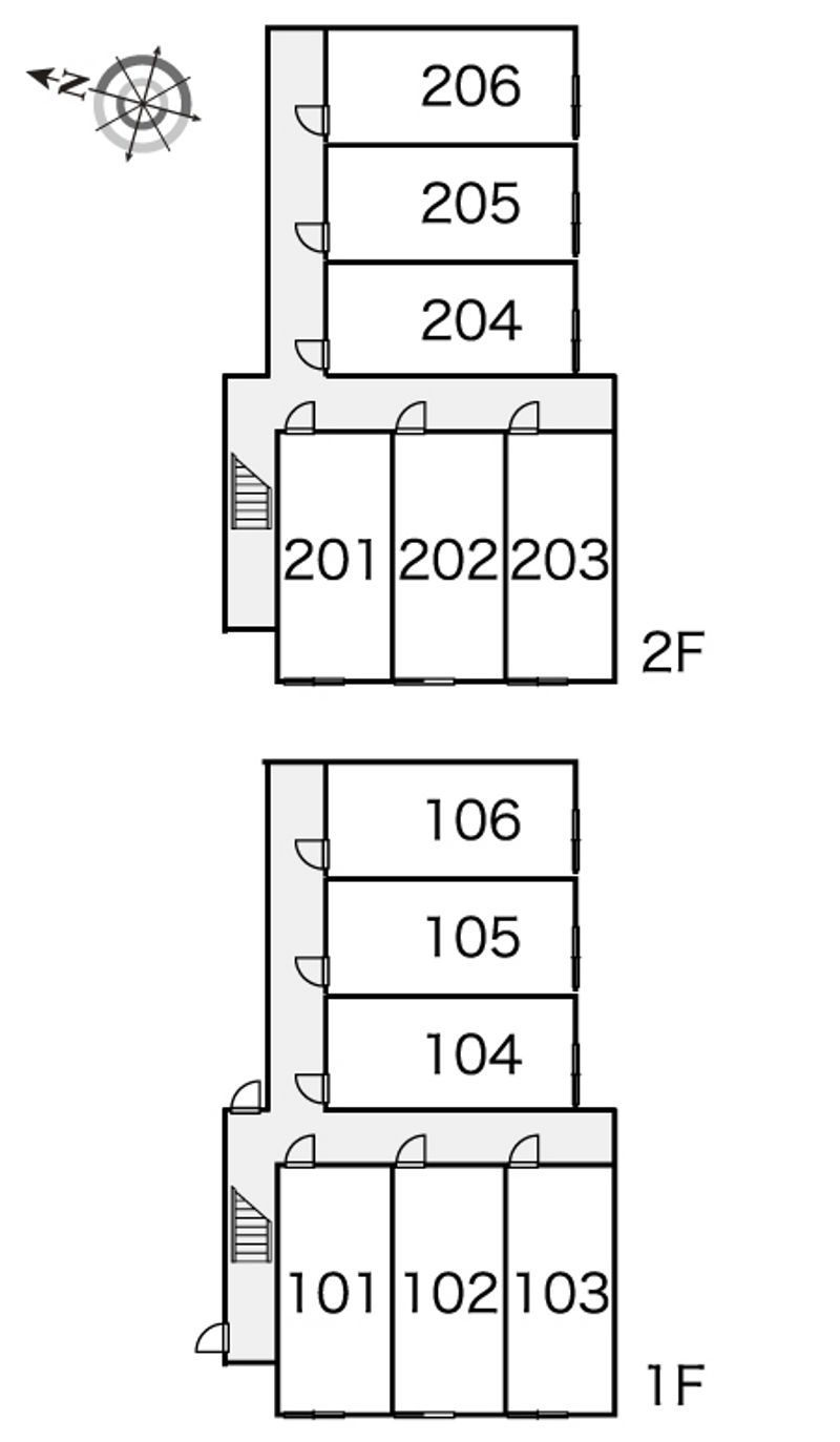 レオパレスイオノプシス 間取配置図