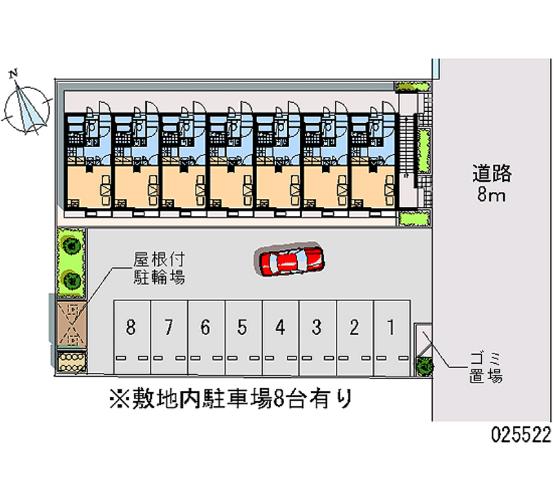 レオパレスオクダ 月極駐車場