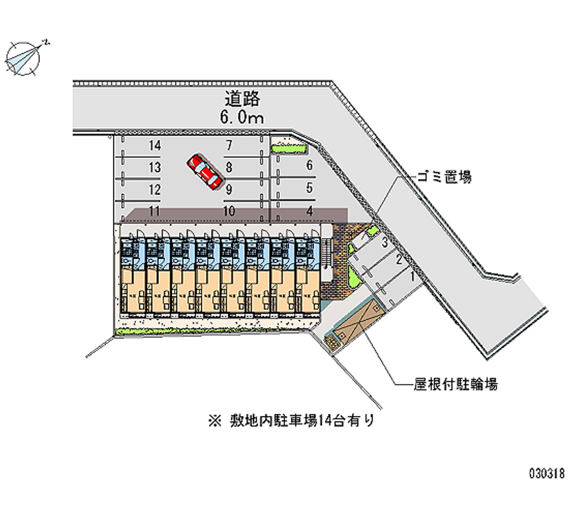 レオパレスコスモス 月極駐車場