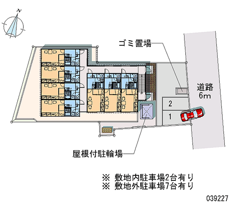 レオパレスハビビ 月極駐車場