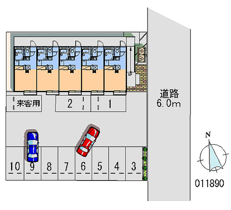 レオパレス忠興 月極駐車場