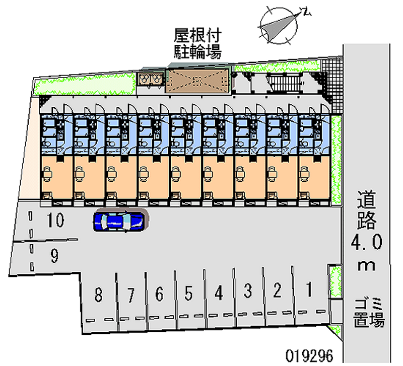 レオパレスパルコート大野台 月極駐車場