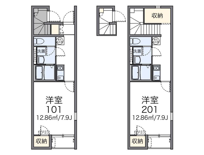 レオネクストグレイス中長尾 間取図