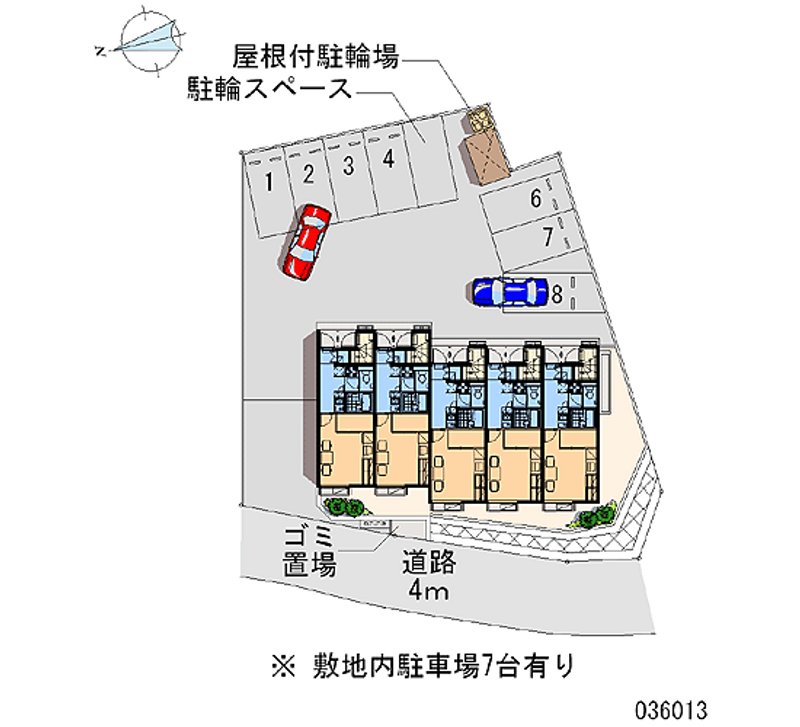 レオパレスピースＯハピネス 月極駐車場