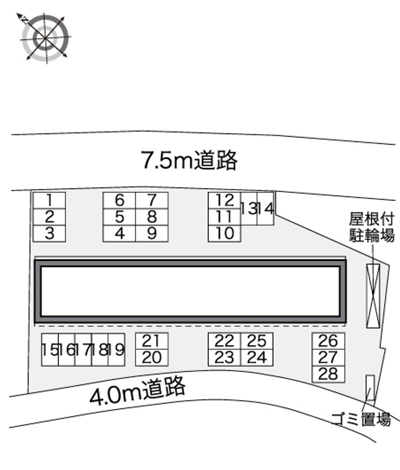 レオパレスＳＨＩＢＡＴＡⅡ 配置図