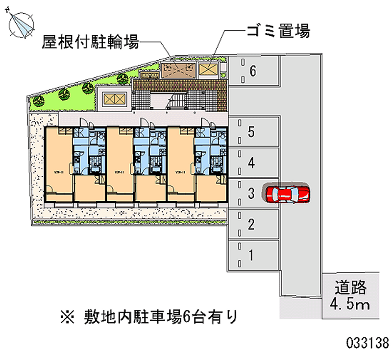 レオパレスＭⅠ 月極駐車場