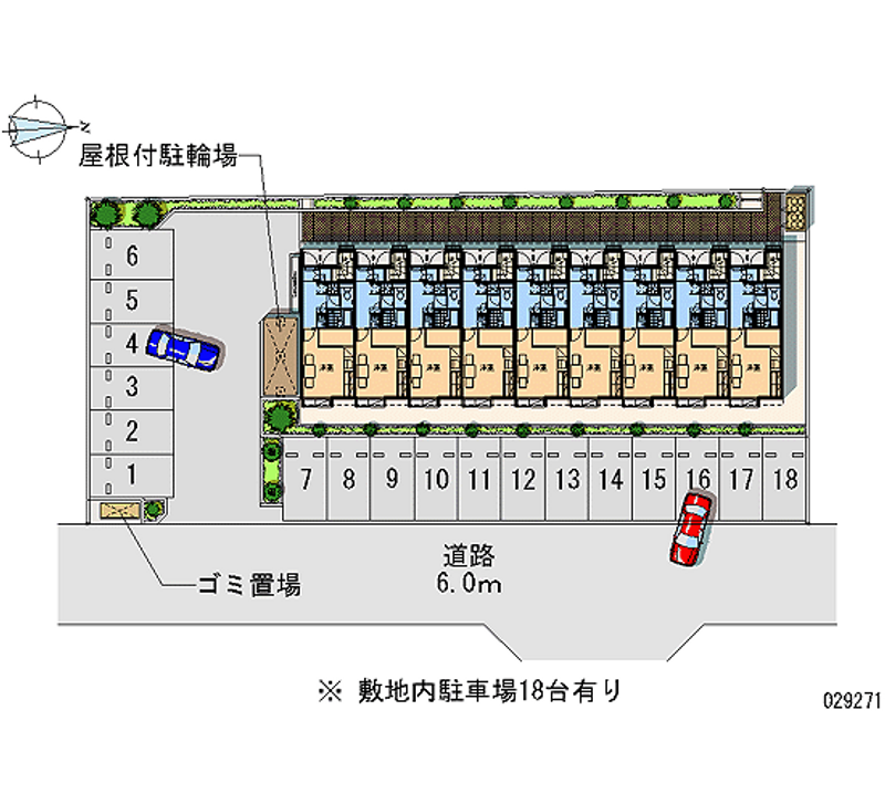 レオパレス太陽 月極駐車場