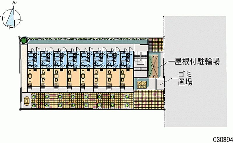 レオパレスホワイト 区画図
