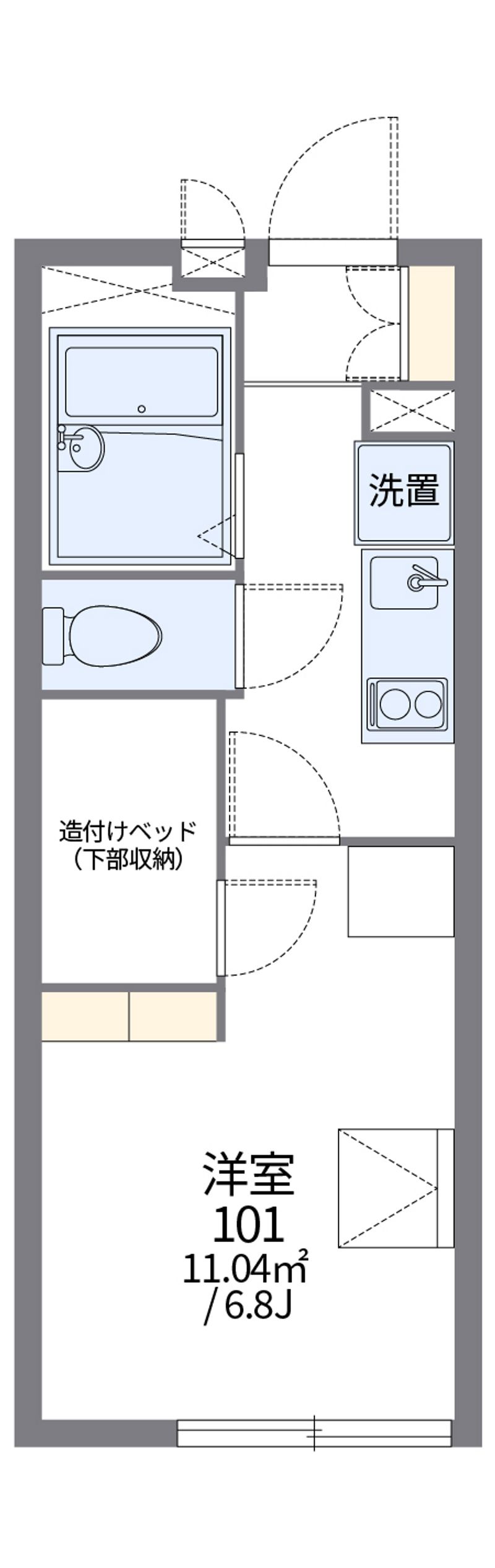 レオパレスたい 間取図