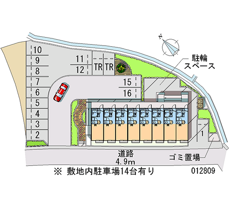 12809月租停車場