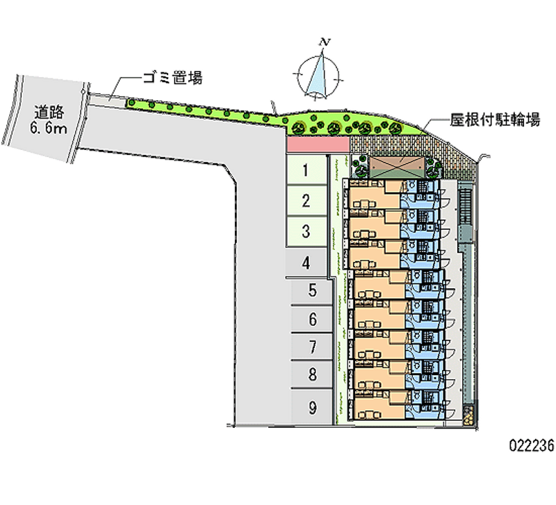 レオパレスｃｒｏｓｓ　ｗｉｎｇ 月極駐車場