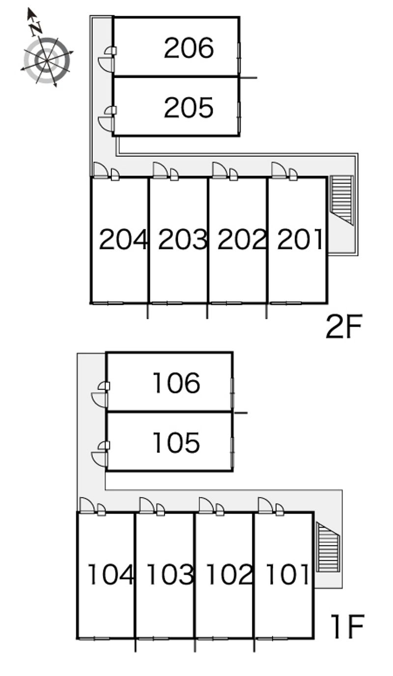 レオパレスアダージョ 間取配置図