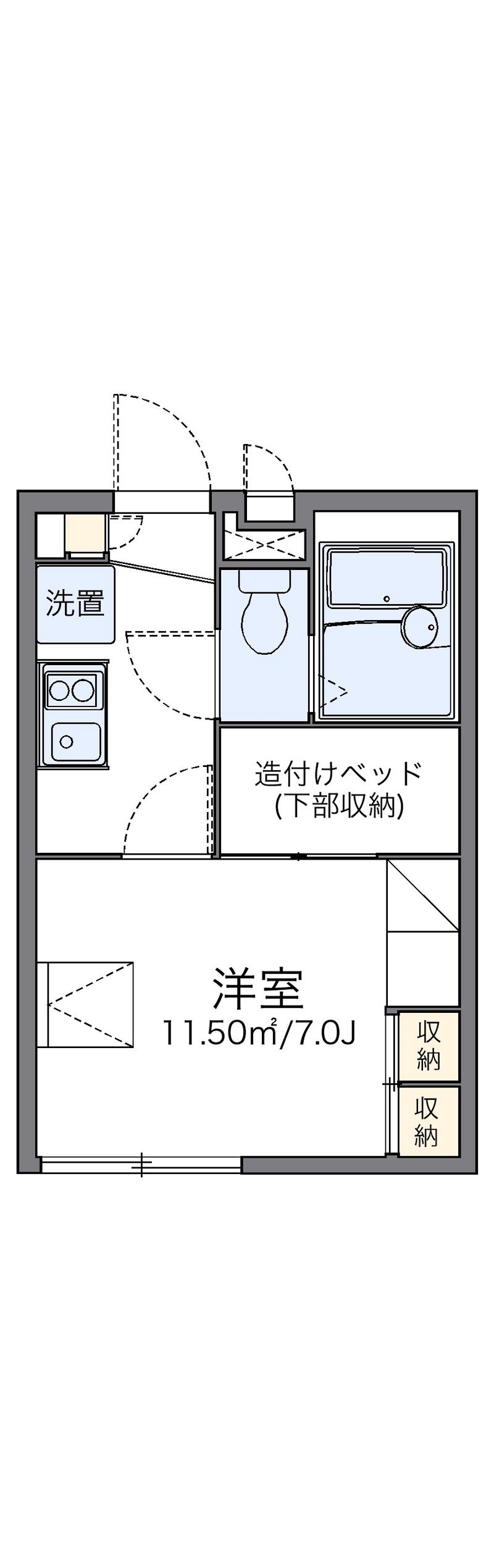 レオパレスコメット 間取図