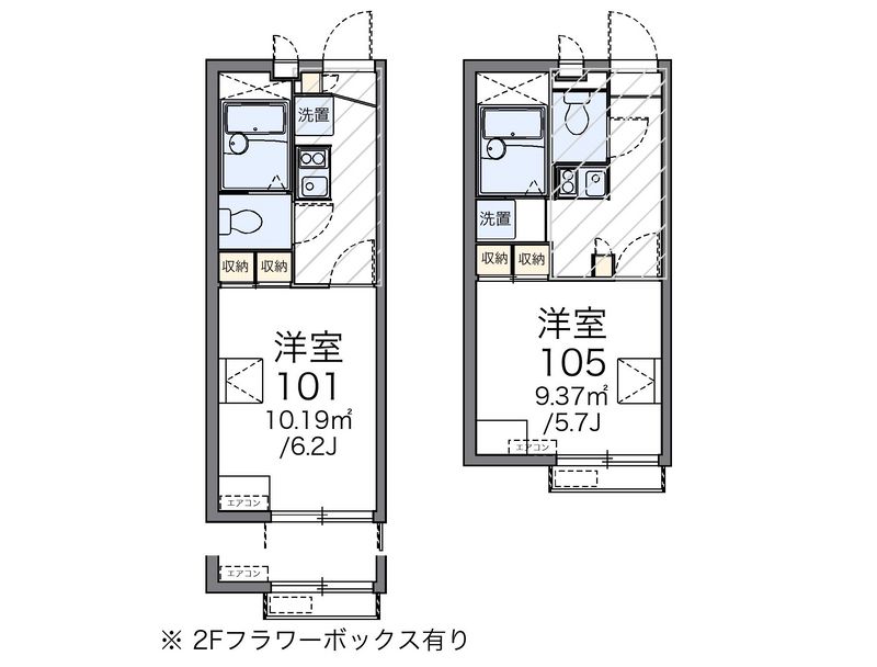 レオパレスＫウイング 間取図