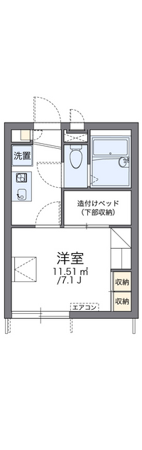 レオパレススズキ 間取り図