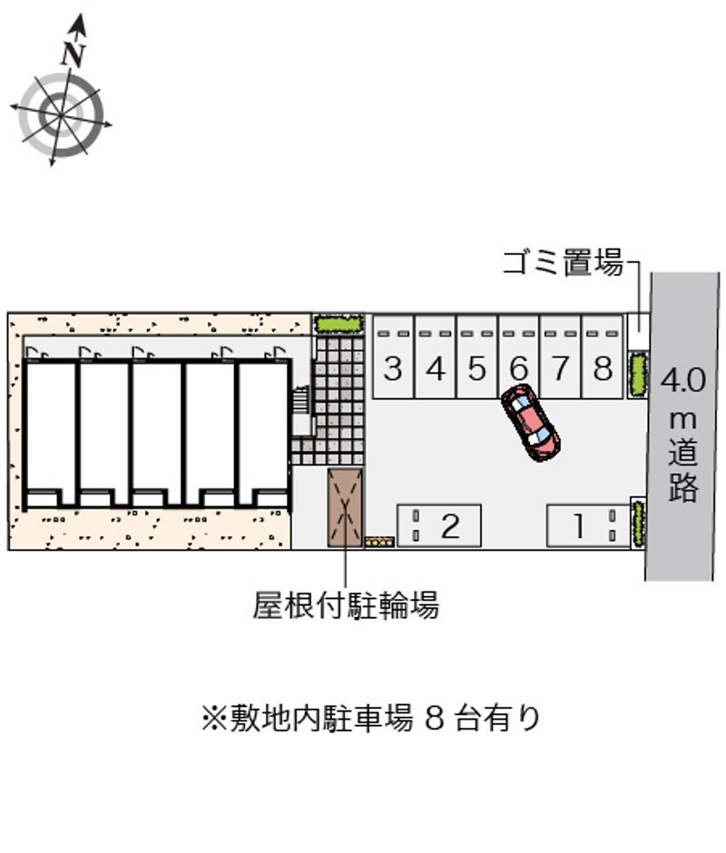 クレイノＯＨＡＮＡ　Ⅱ 配置図