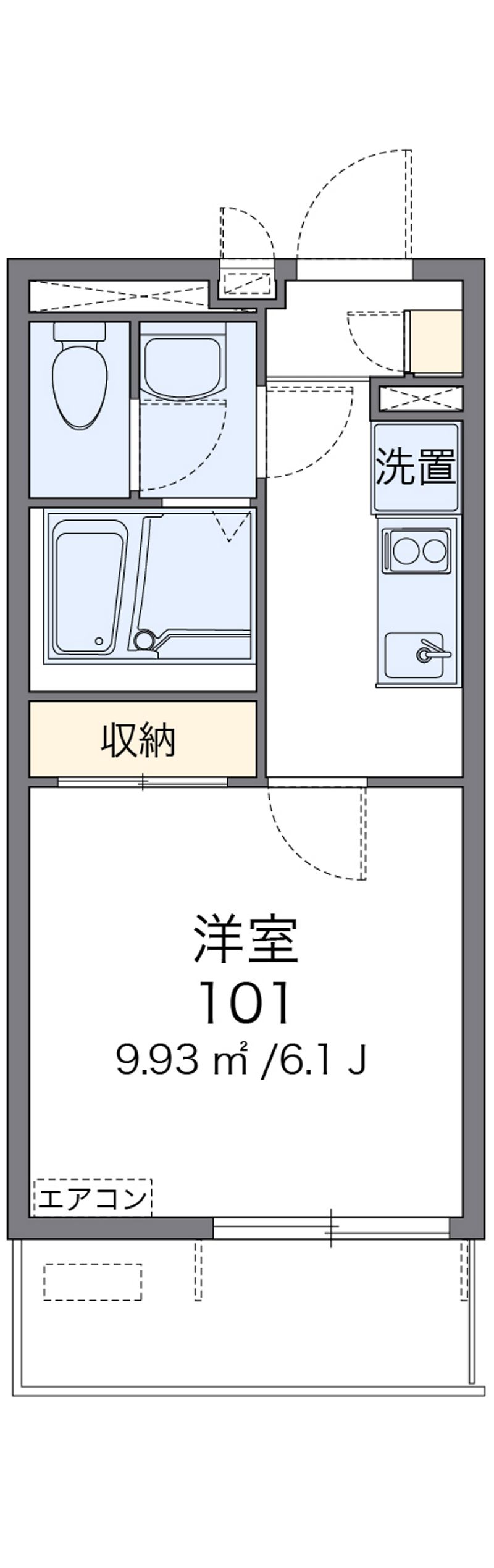 クレイノのぞみＢ 間取図