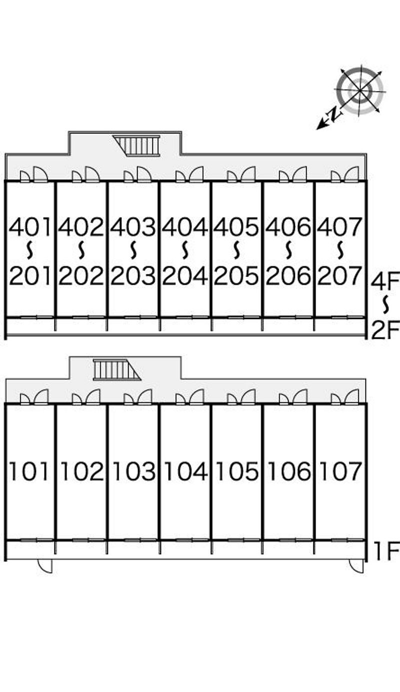 レオパレスエスペランザ 間取配置図