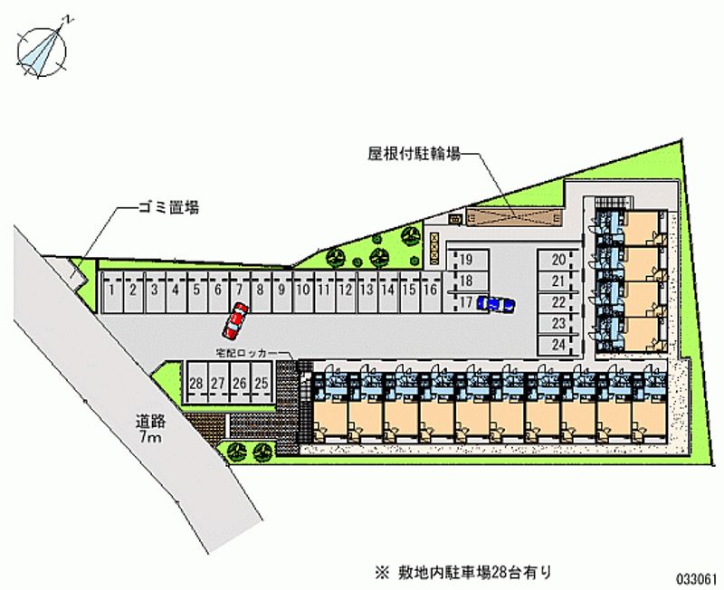 レオパレス白井Ⅱ 月極駐車場