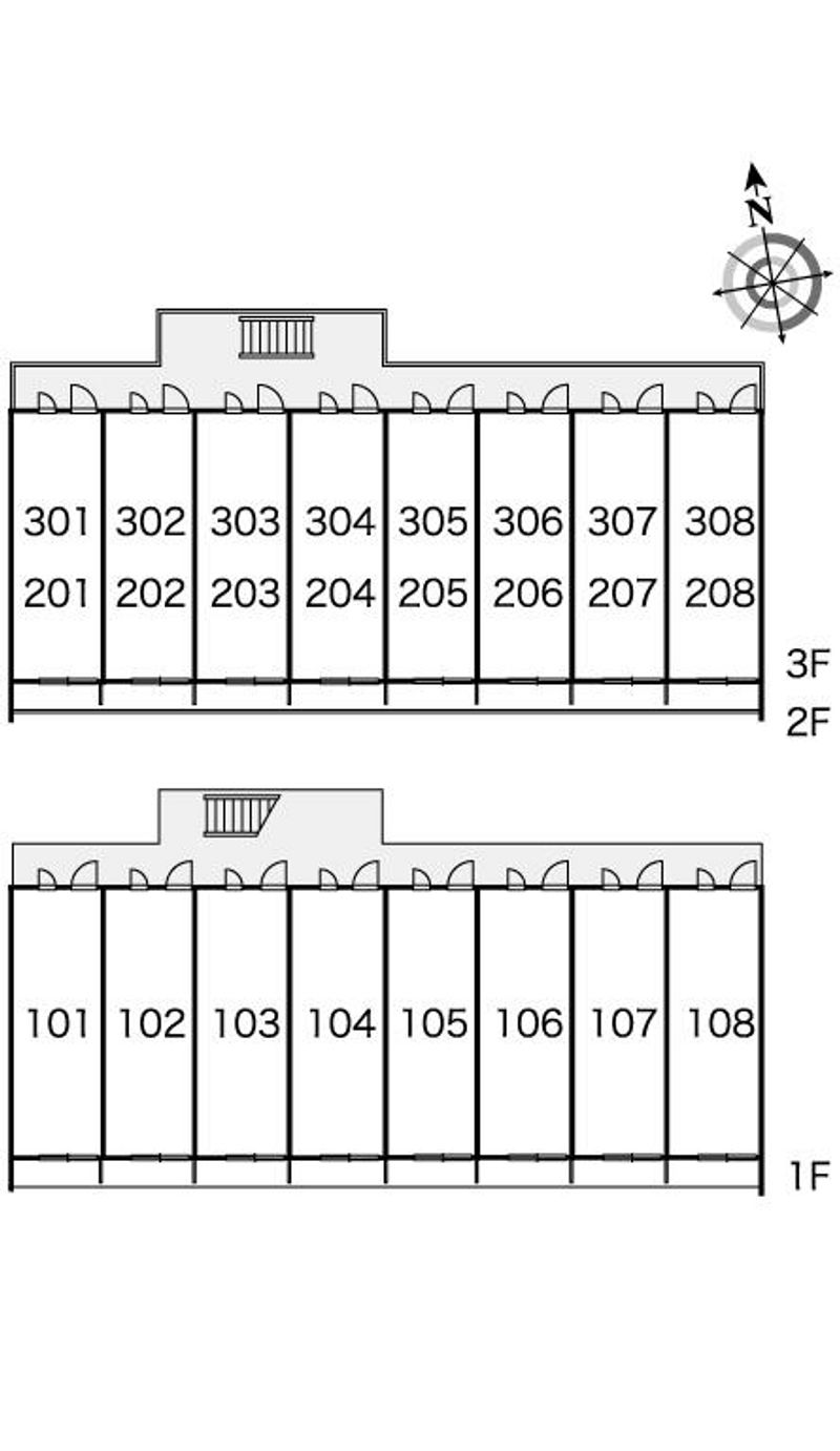 レオパレス新星 間取配置図
