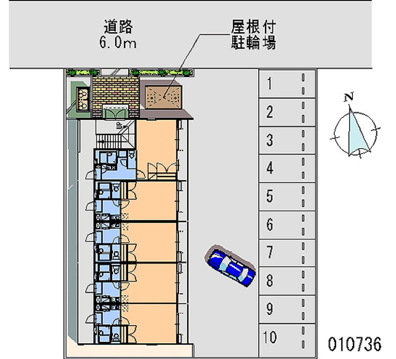 10736 Monthly parking lot