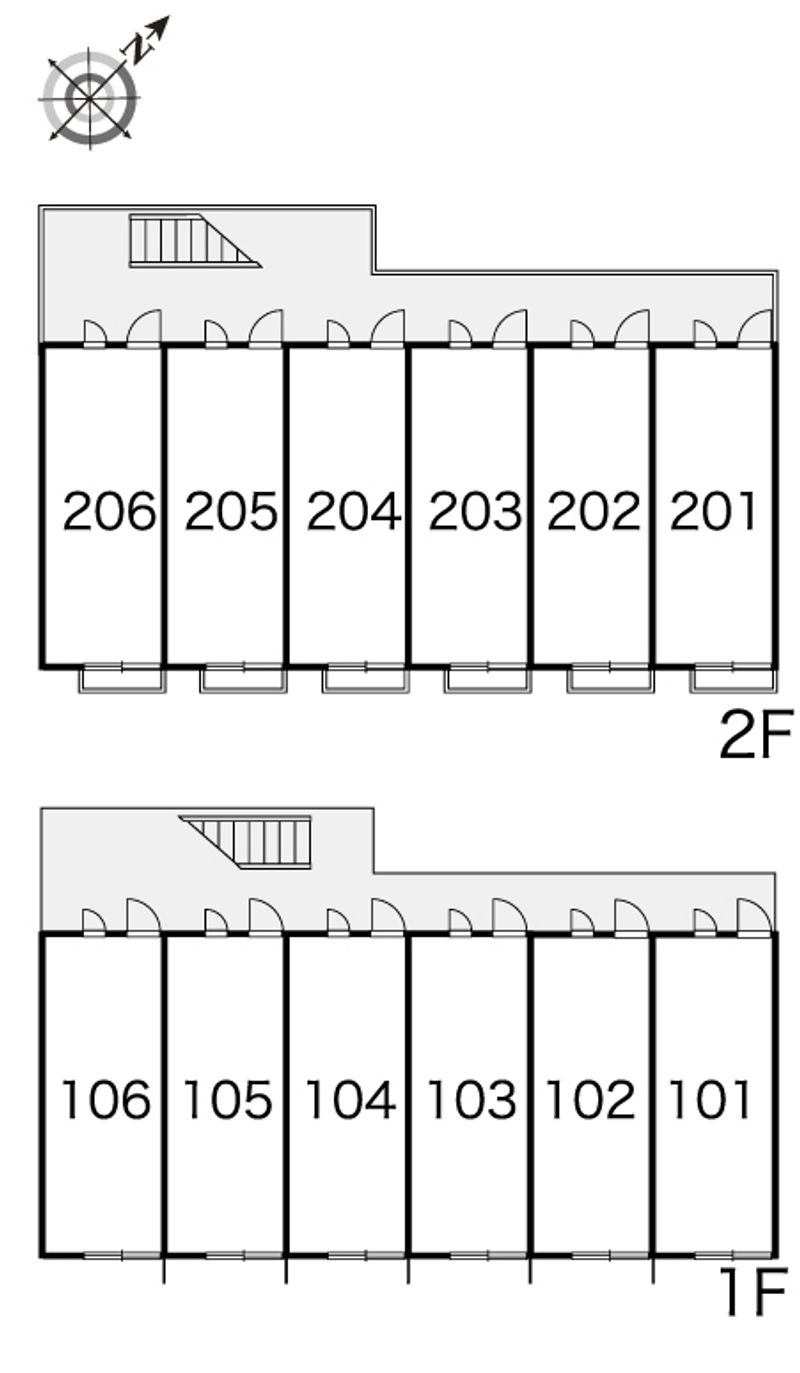 レオパレスわがやハイツ 間取り配置図