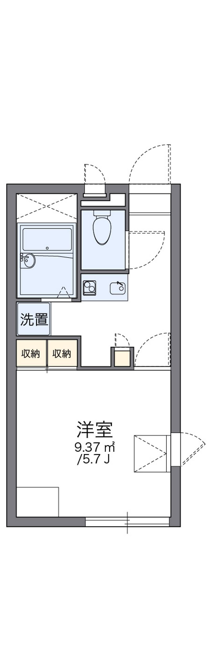 レオパレスグローリーⅡ 間取図