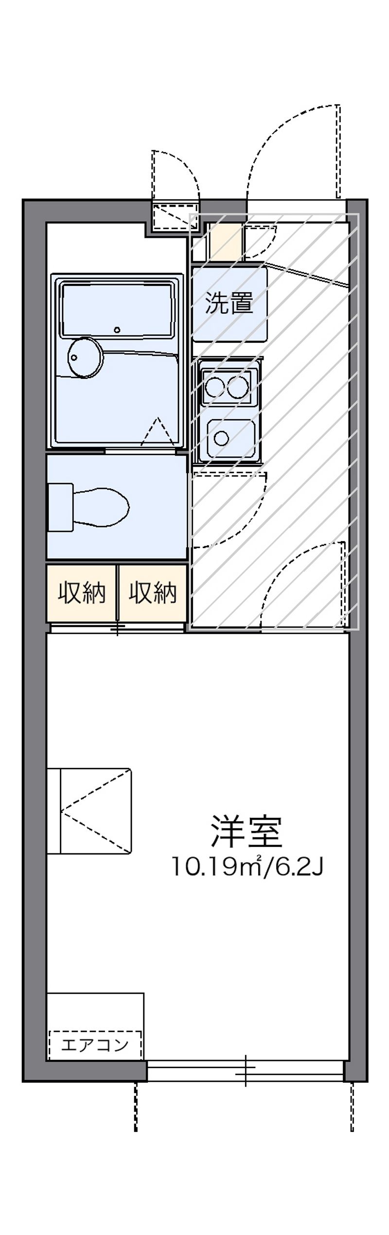 レオパレスシティーＥ 間取図