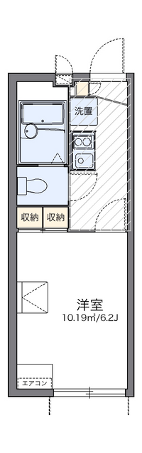 レオパレスシティーＥ 間取り図