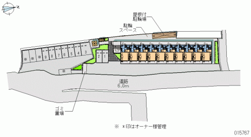 レオパレス多田Ⅰ 月極駐車場