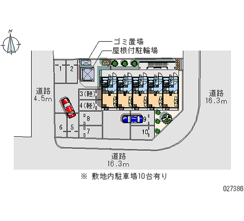 レオパレスハイランドコート 月極駐車場