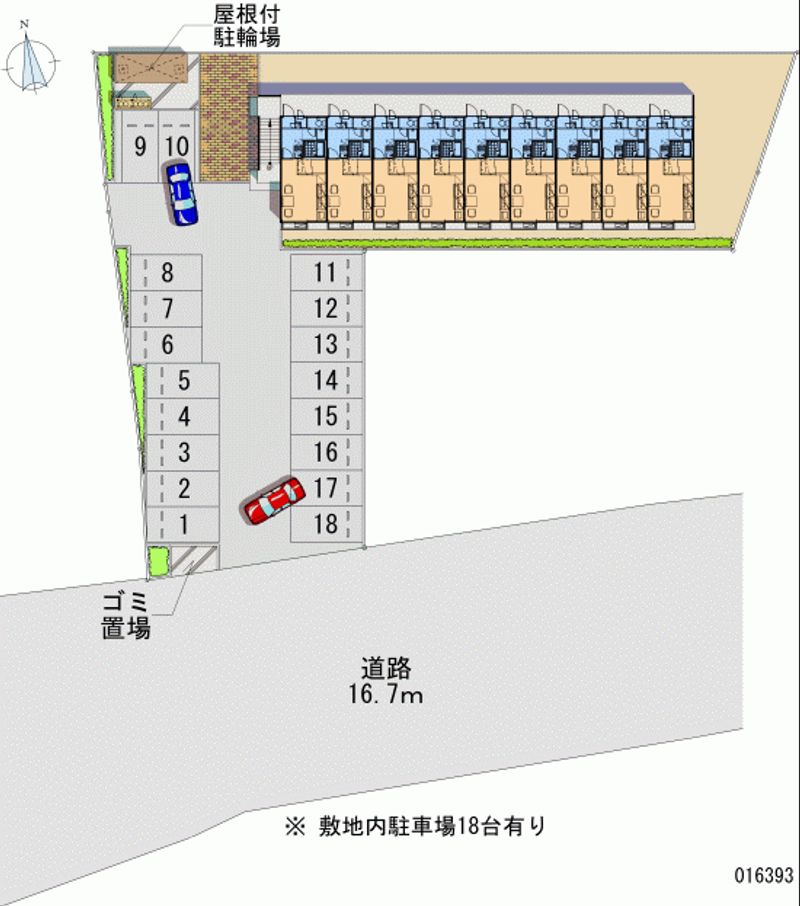 レオパレスブランネージュ 月極駐車場