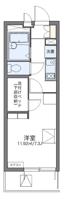 レオパレスマローネ 間取り図