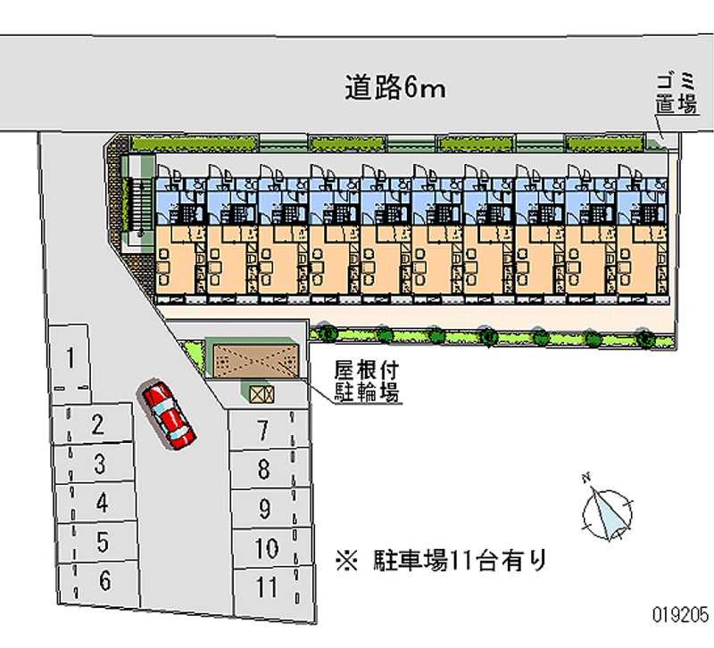 レオパレスハマエスタ 月極駐車場